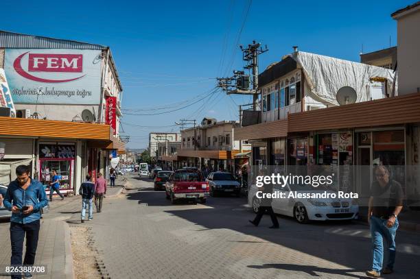 June 2015 - Ergani, Turkey. Daily life in the small city where Mutlu Kayak was attacked. The victim of the aggression is in intensive care with a...