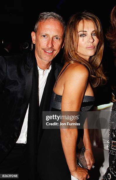 Patrick Cox and Elizabeth Hurley attend the GQ Men of the Year Awards held at the Royal Opera House, Covent Garden on September 2, 2008 in London,...