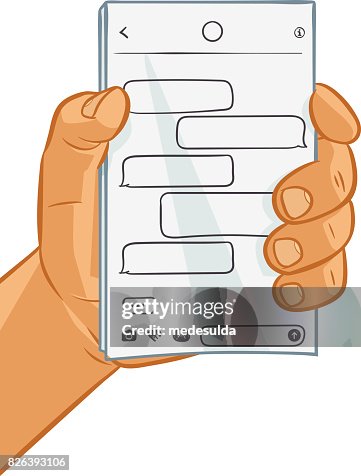 Text Message R Graphic Text Message High-Res Vector Graphic - Getty Images