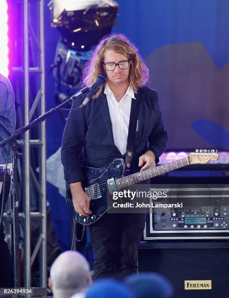 Drew Brown of OneRepublic performs on ABC's "Good Morning America" at Rumsey Playfield on August 4, 2017 in New York City.