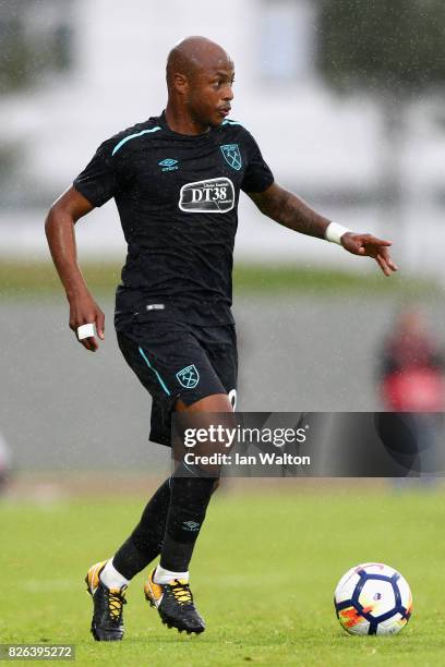 Andre Ayew of West Ham United in action during a Pre Season Friendly between Manchester City and West Ham United at the Laugardalsvollur stadium on...