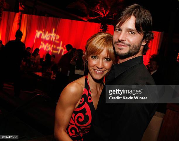 Actors KaDee Strickland and Jason Behr arrive at the ABC launch party for "Private Practice: The Complete First Season-Extended Edition" at the...