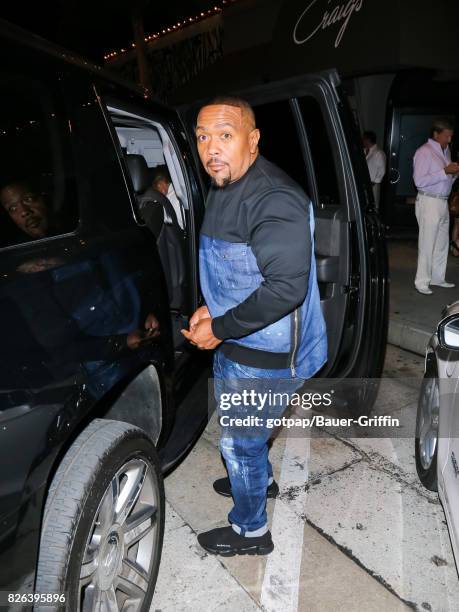 Timbaland is seen on August 03, 2017 in Los Angeles, California.