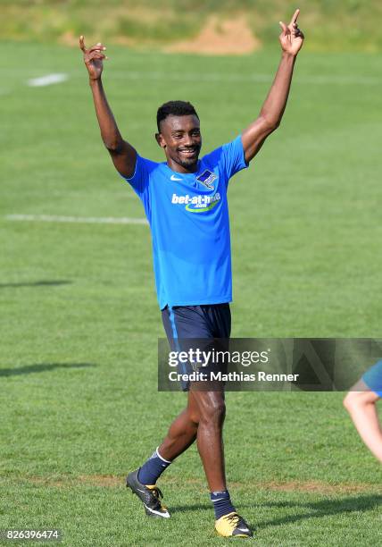 Salomon Kalou of Hertha BSC during the training camp on august 4, 2017 in Schladming, Austria.