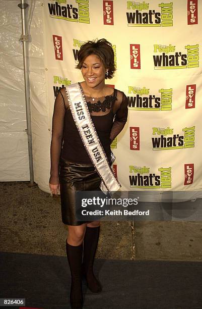Miss Teen USA Marissa Whitley attends the Teen People Magazine's What's Next in New Talent Party November 14, 2001 in New York City.