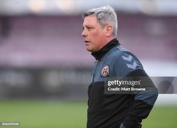 Dublin , Ireland - 4 August 2017; Bohemians manager Keith Long during the SSE Airtricity League Premier Division match between Bohemians and Bray...