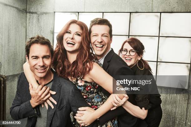NBCUniversal Portrait Studio, August 2017 -- Pictured: Sean Hayes, Eric McCormack, Debra Messing, Megan Mullally, "Will & Grace" --
