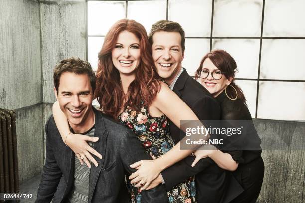 NBCUniversal Portrait Studio, August 2017 -- Pictured: Sean Hayes, Eric McCormack, Debra Messing, Megan Mullally, "Will & Grace" --