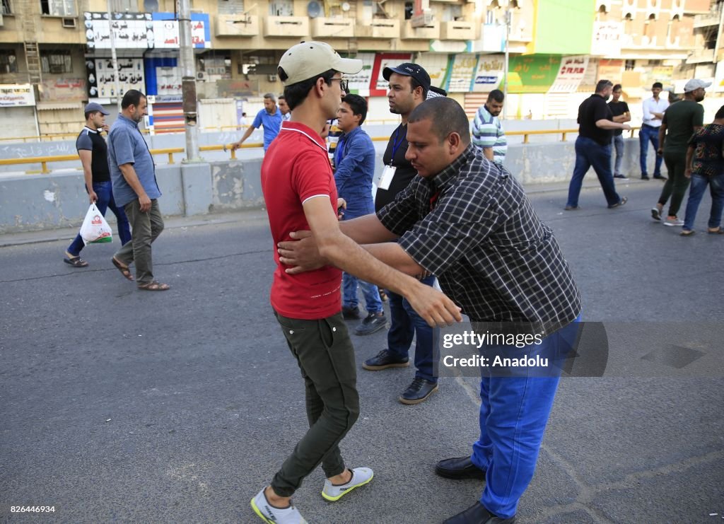 Supporters of Iraqi Shiite cleric Moqtada al-Sadr demonstrate in Iraq