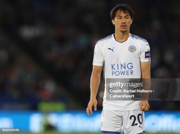 Leicester City's Shinji Okazaki during the preseason friendly match between Leicester City and Borussia Moenchengladbach at The King Power Stadium on...