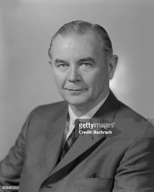 Portrait of the American jurist William J. Brennan, Jr. , a member of the Supreme Court of the United States, mid-20th century.