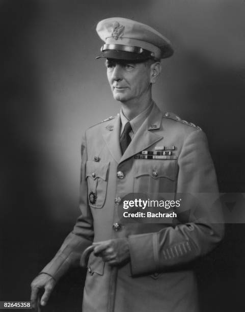 Portrait of the American General Jonathan Mayhew Wainwright IV in uniform, United States, mid-20th century.