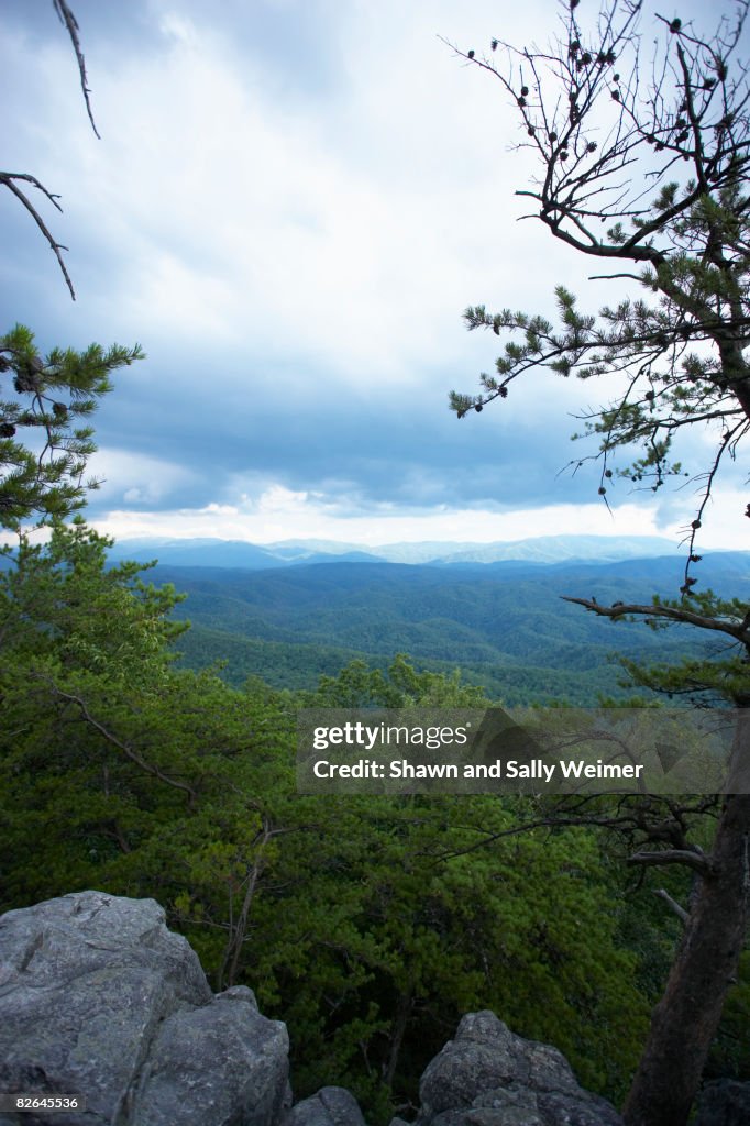 Views of the Smoky Mountains in East Tennessee