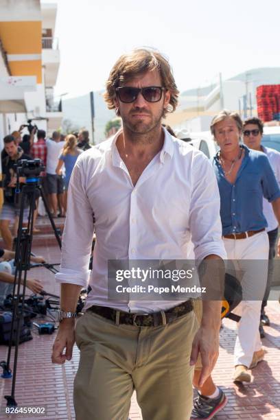 Rosauro Varo attends the funeral chapel for ex motorcyclist Angel Nieto at Tanatorio de Ibiza on August 4, 2017 in Ibiza, Spain.