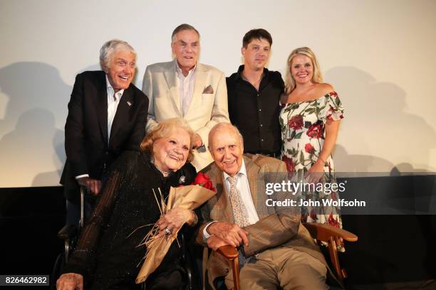 Dick Van Dyke, Rose Marie, Peter Marshall, Carl Reiner, Jason Wise and Christina Wise attend the special screening and Q&A "Rose Marie: Wait for Your...