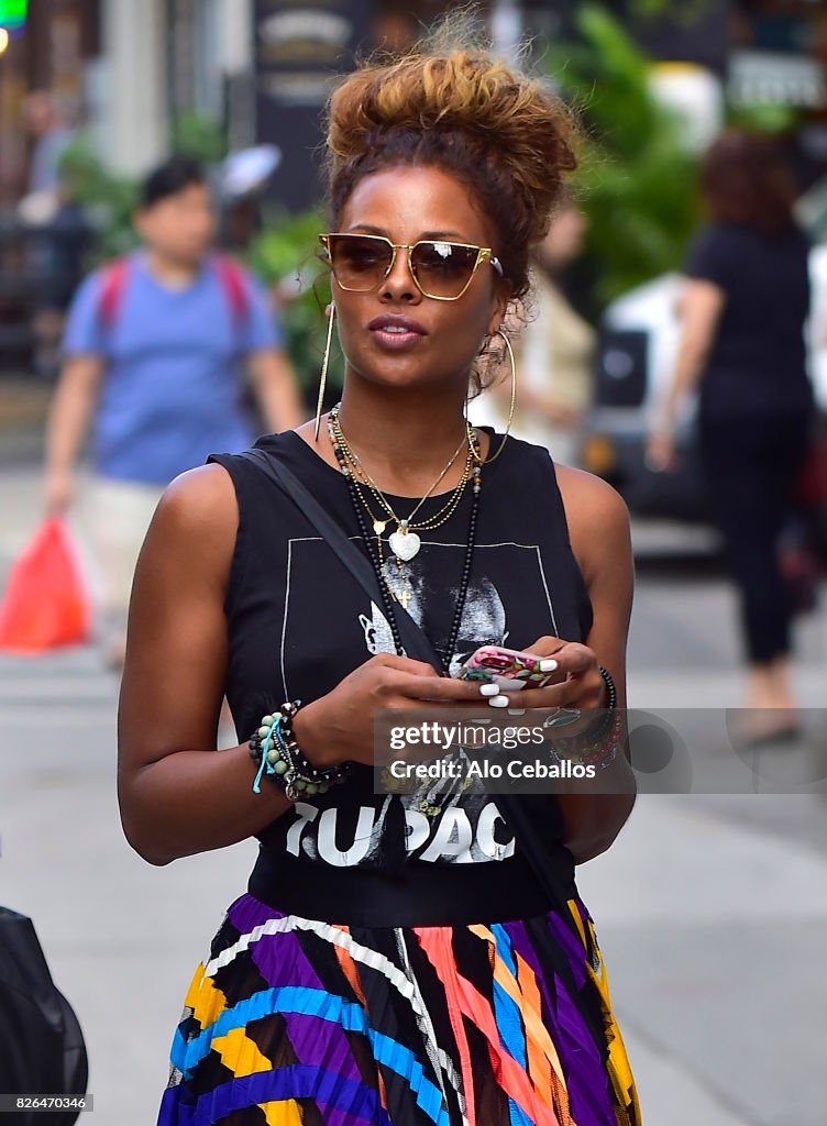 Celebrity Sightings in New York City - August 4, 2017