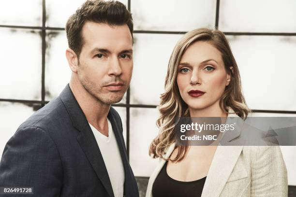 NBCUniversal Portrait Studio, August 2017 -- Pictured: Tracy Spiridakos, Jon Seda, "Chicago PD" --