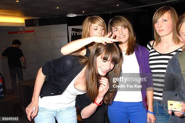 Louise Basilien, Katty Besnard, Marine Neuilly and Caroline of The Plasticines