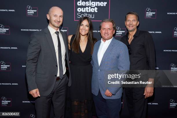 Center manager Michael Lungkofler, Bettina Zimmermann, Kai Wiesinger and managing director Thomas Reichenauer attend the late night shopping at...