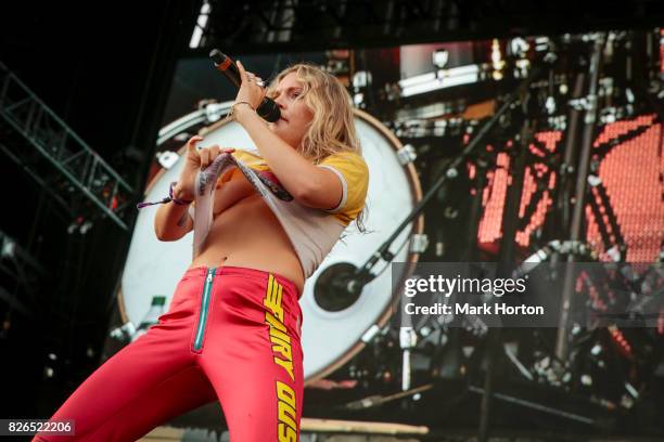 Tove Lo performs on Day 1 of the Osheaga Music and Art Festival at Parc Jean-Drapeau on August 4, 2017 in Montreal, Canada.