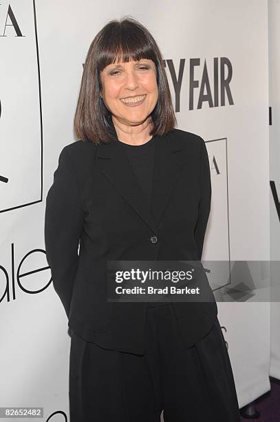Lisa Robinson attends Vanity Fair & Bloomingdale's "The Beat of Chic" party during Mercedes-Benz Fashion Week Spring 2009 at Bloomingdales on...