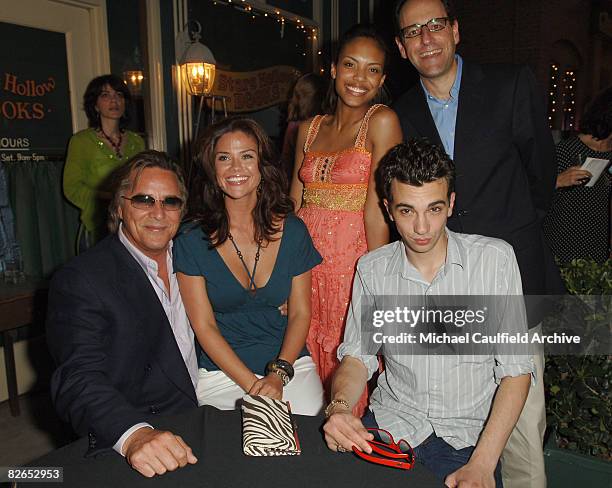 Don Johnson, Susan Ward, Jaime Lee Kirchner, Jay Baruchel and Jonathan Shapiro, executive producer of "Just Legal"