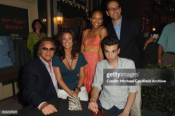 Don Johnson, Susan Ward, Jaime Lee Kirchner, Jay Baruchel and Jonathan Shapiro, executive producer of "Just Legal"