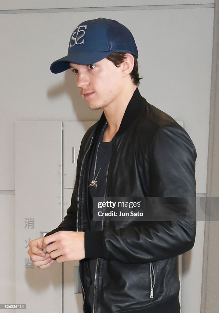 Tom Holland Arrives In Tokyo