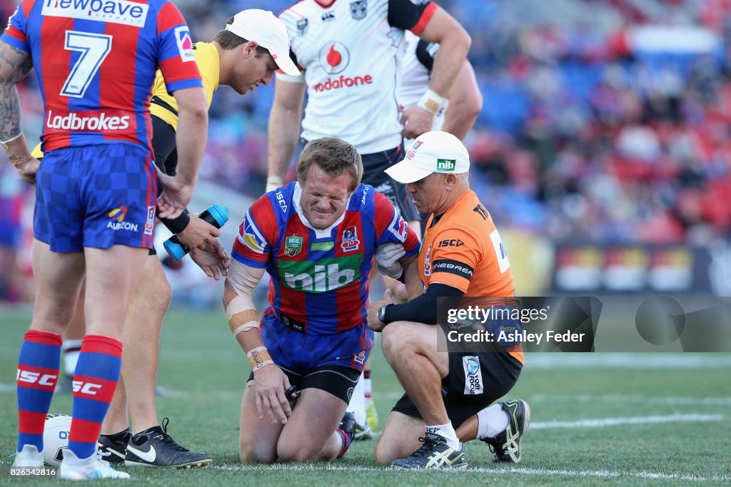 NRL Rd 22 - Knights v Warriors