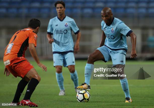 Porto forward Yacine Brahimi from Algeria in action during the Pre-Season Friendly match between Portimonense SC and FC Porto at Estadio Algarve on...