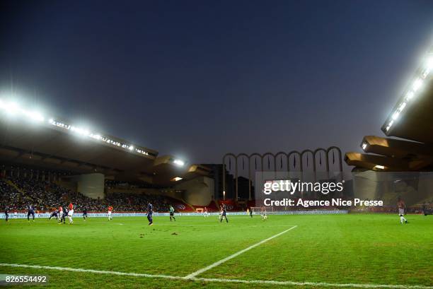 General view of Stadium Louis 2 of Monaco during the Ligue 1 match between AS Monaco and Toulouse at Stade Louis II on August 4, 2017 in Monaco, .