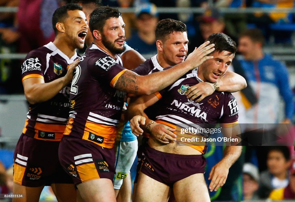 NRL Rd 22 - Titans v Broncos