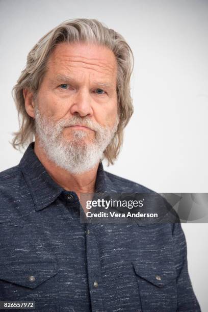 Jeff Bridges at "The Only Living Boy in New York" Press Conference at the Four Seasons Hotel on August 3, 2017 in Beverly Hills, California.