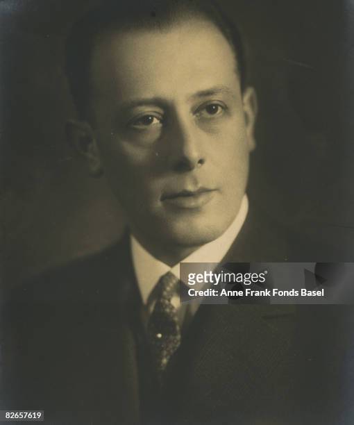 Erich Elias , Otto Frank's brother-in-law and uncle of Anne Frank, circa 1915. He was the husband of Otto Frank's sister Helene or 'Leni'.
