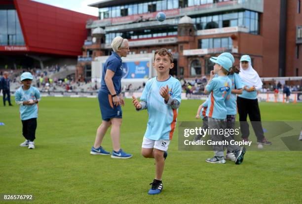 During day one of the 4th Investec Test between England and South Africa at Old Trafford on August 4, 2017 in Manchester, England.