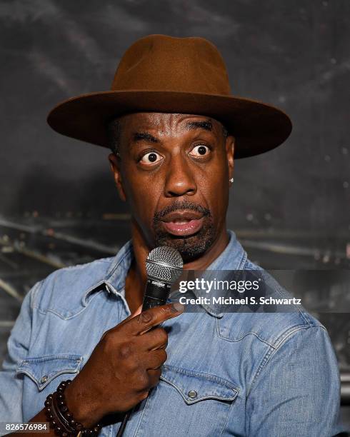 Comedian JB Smoove performs during his appearance at The Ice House Comedy Club on August 4, 2017 in Pasadena, California.