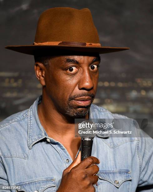 Comedian JB Smoove performs during his appearance at The Ice House Comedy Club on August 4, 2017 in Pasadena, California.