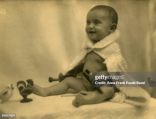 Margot Frank , sister of Anne Frank, as a baby, circa 1926.
