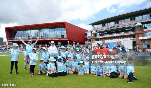 During day one of the 4th Investec Test between England and South Africa at Old Trafford on August 4, 2017 in Manchester, England.