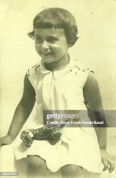 Margot Frank , elder sister of Anne Frank, 1929.