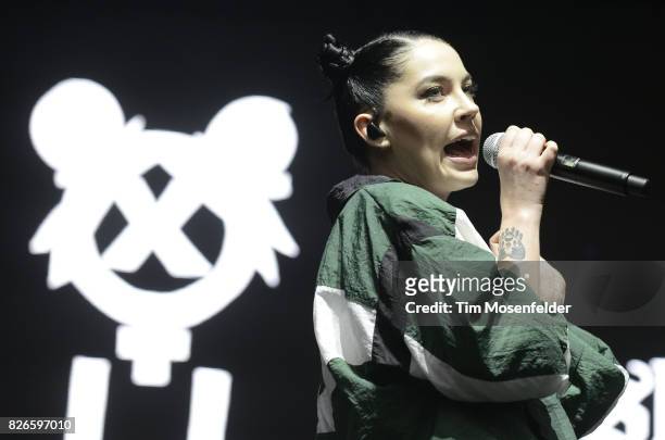 Bishop Briggs performs during Lollapalooza 2017 at Grant Park on August 4, 2017 in Chicago, Illinois.