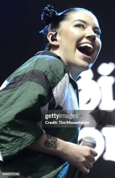 Bishop Briggs performs during Lollapalooza 2017 at Grant Park on August 4, 2017 in Chicago, Illinois.