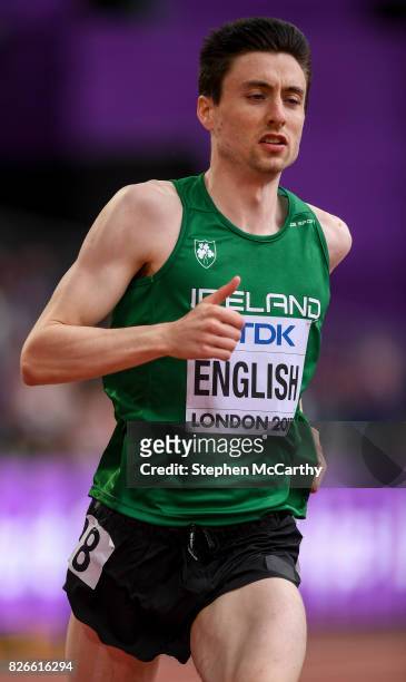 London , United Kingdom - 5 August 2017; Mark English of Ireland competes in round 1 of the Men's 800m event during day two of the 16th IAAF World...