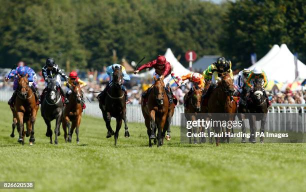 Scorching Heat ridden by Oisin Murphy wins The Qatar Stewards' Sprint Handicap during day five of the Qatar Goodwood Festival at Goodwood Racecourse.