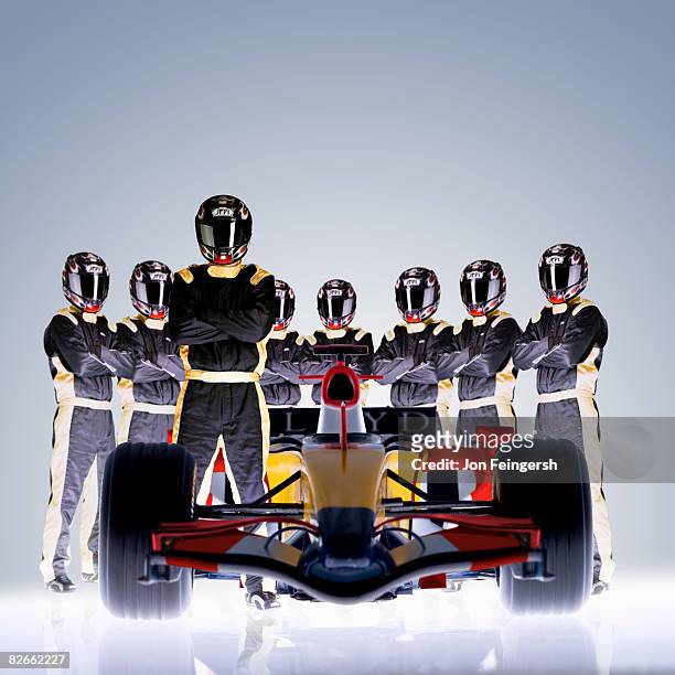 open-wheel single-seater racing car race car with driver - race car driver stock pictures, royalty-free photos & images