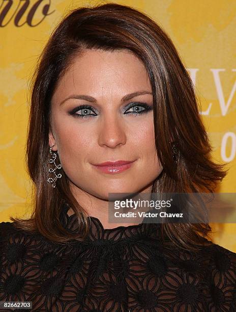 Actress Ludwika Paleta attends the launch of El Palacio de Hierro "The Yellow Book Autumn/Winter 2008" at Campo Marte on September 3, 2008 in Mexico...