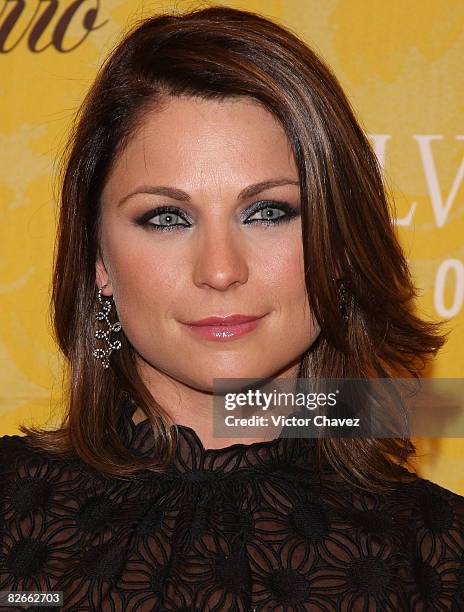 Actress Ludwika Paleta attends the launch of El Palacio de Hierro "The Yellow Book Autumn/Winter 2008" at Campo Marte on September 3, 2008 in Mexico...