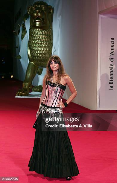 Actress Rosita Celentano attends the 'Yuppi Du' premiere during the 65th Venice Film Festival on September 4, 2008 in Venice, Italy.