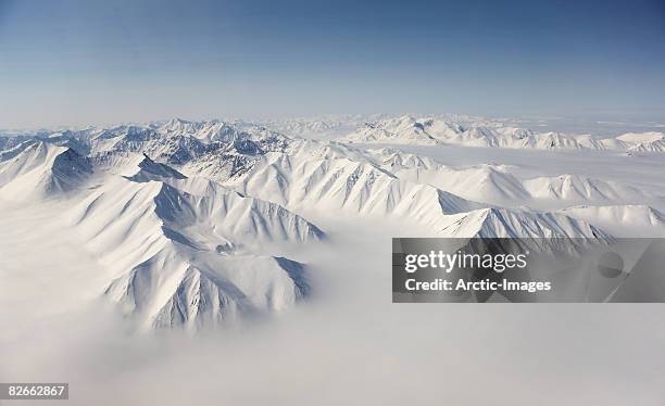 aerial of mountains, siberia - siberia imagens e fotografias de stock