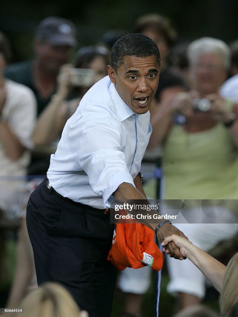 Obama Campaigns In Pennsylvania During RNC